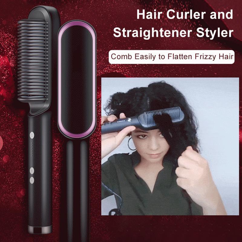 Multifunctional 2-in-1 Professional Hair Straightener Comb - (FREE DELIVERY)