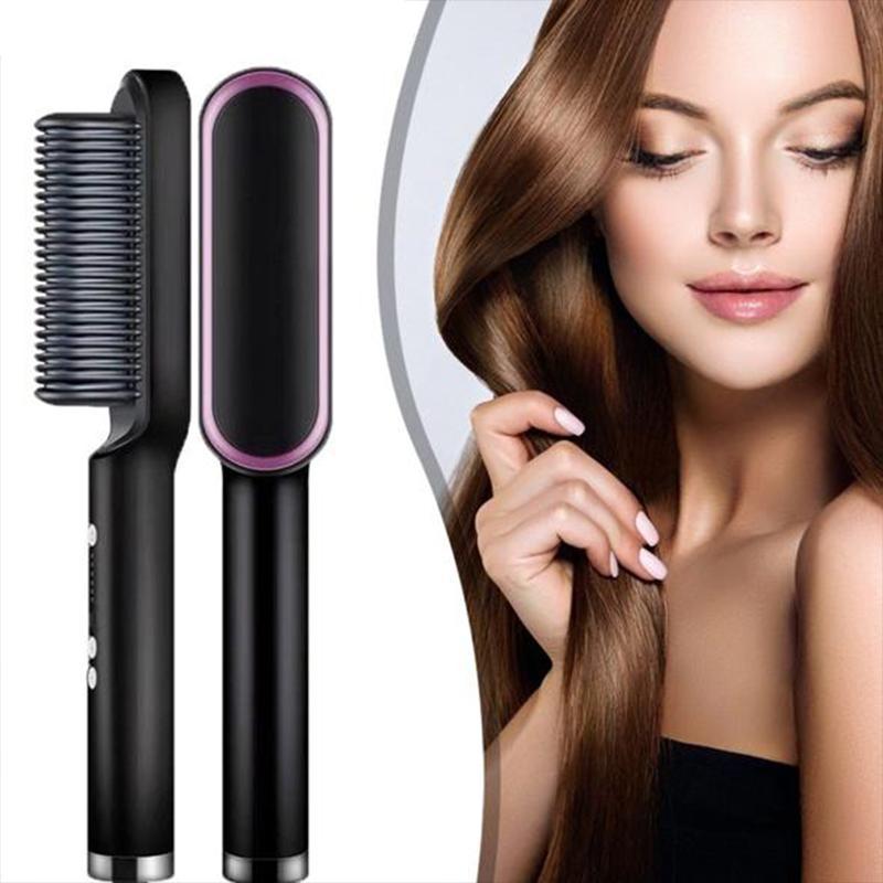 Multifunctional 2-in-1 Professional Hair Straightener Comb - (FREE DELIVERY)