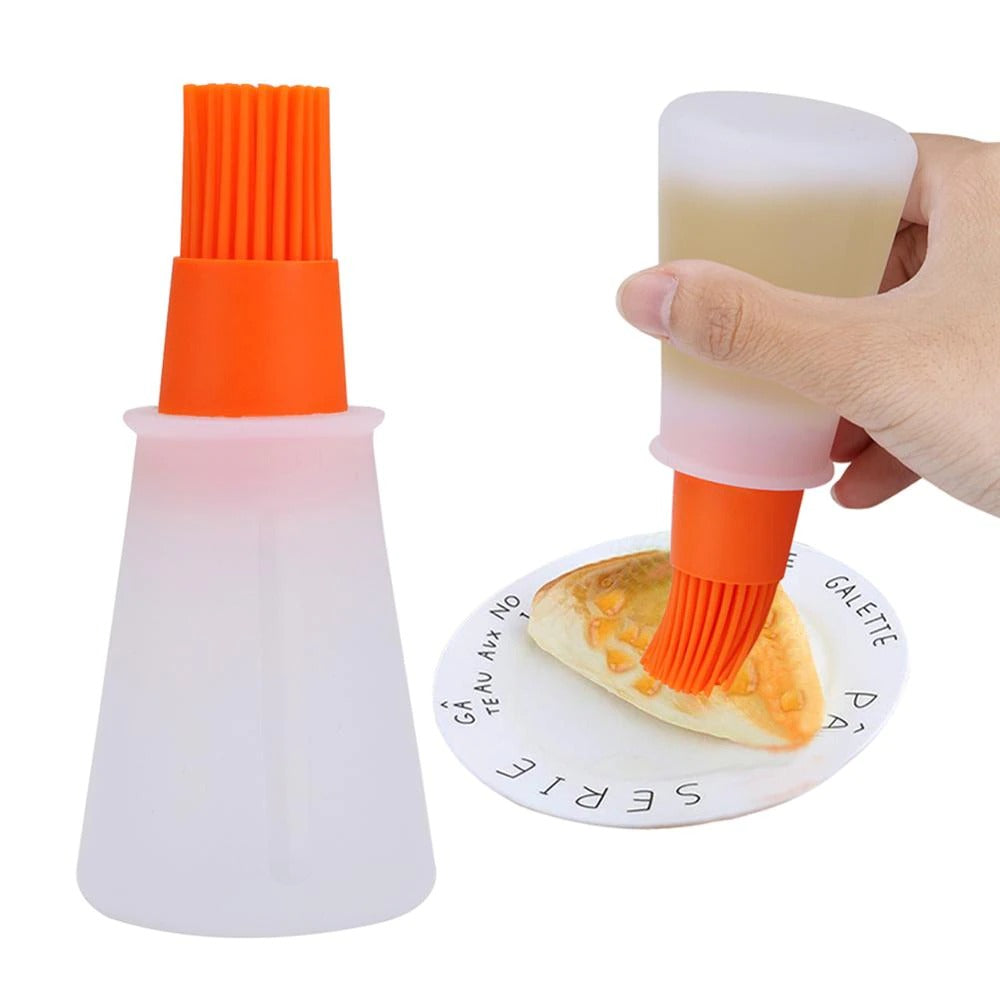 Self Dispensing Silicone Oil Bottle Brush