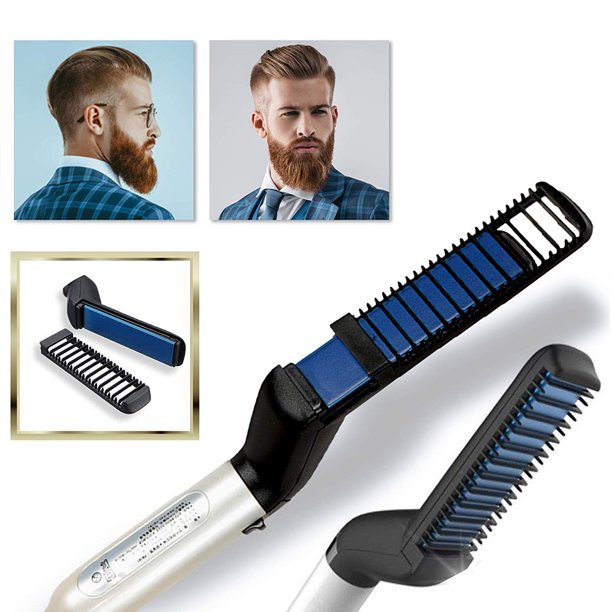 Men's Hair & Beard Straightener Brush