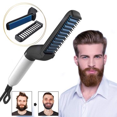 Men's Hair & Beard Straightener Brush