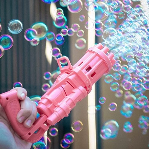 Electric Kids Bubble Gun - (WITH FREE SOAP LIQUID)