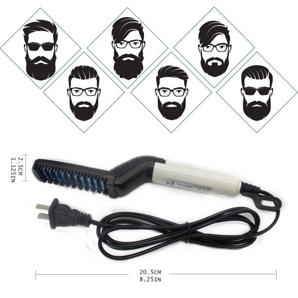 Men's Hair & Beard Straightener Brush