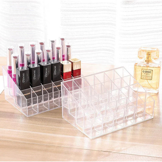 24 Grid Acrylic Lipstick Organizer