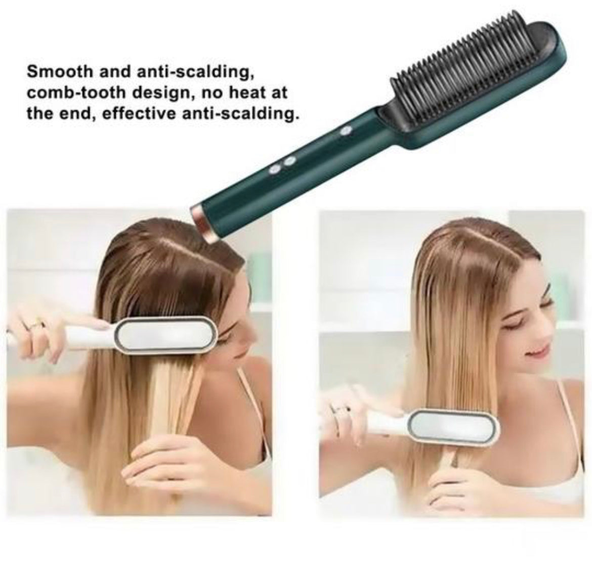 Multifunctional 2-in-1 Professional Hair Straightener Comb - (FREE DELIVERY)