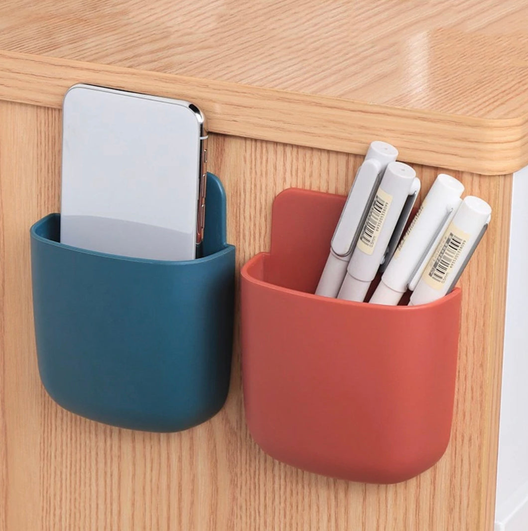 Self Adhesive Wall Mounted Storage Box - (Random Color)