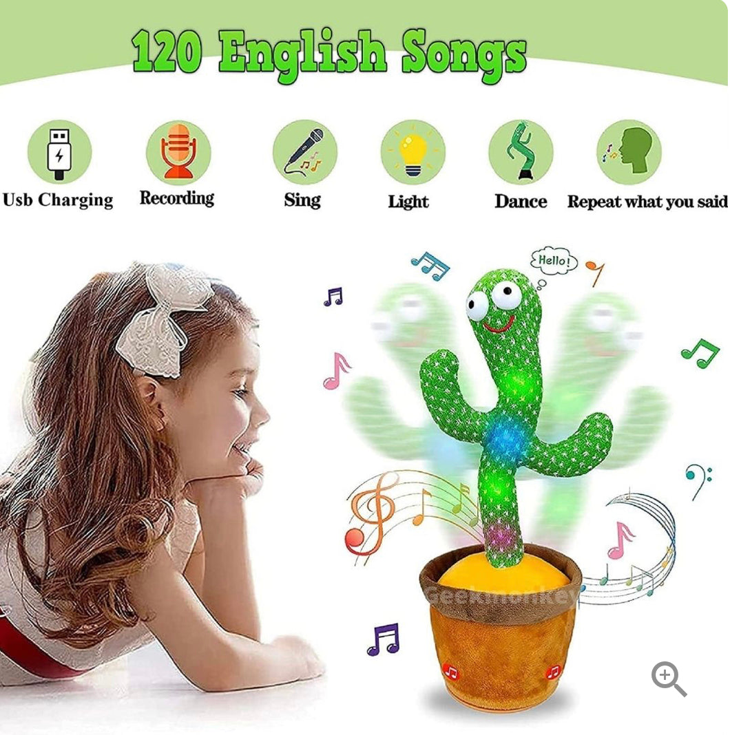 Dancing Cactus Toy with Music & Light - (FREE Delivery)