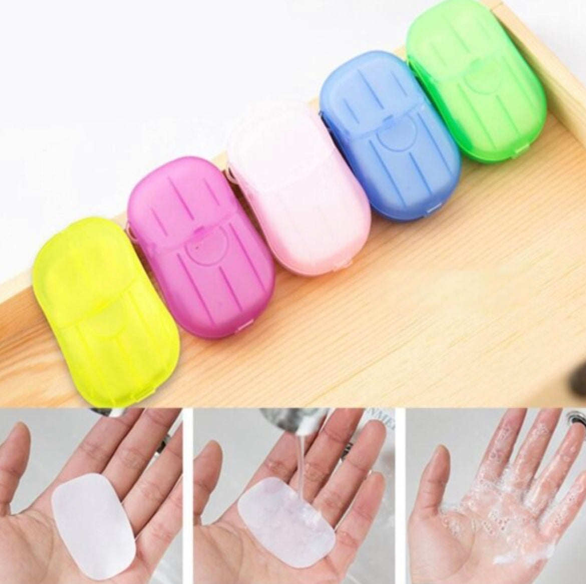 Portable Hand-Washing Soap Paper