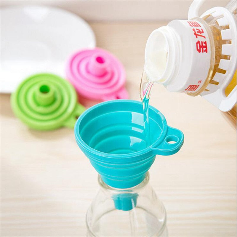 Pack of 2 Silicone Collapsible Funnel