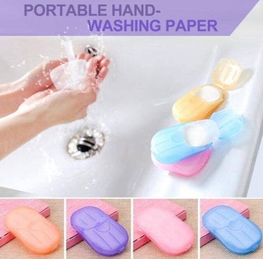 Portable Hand-Washing Soap Paper