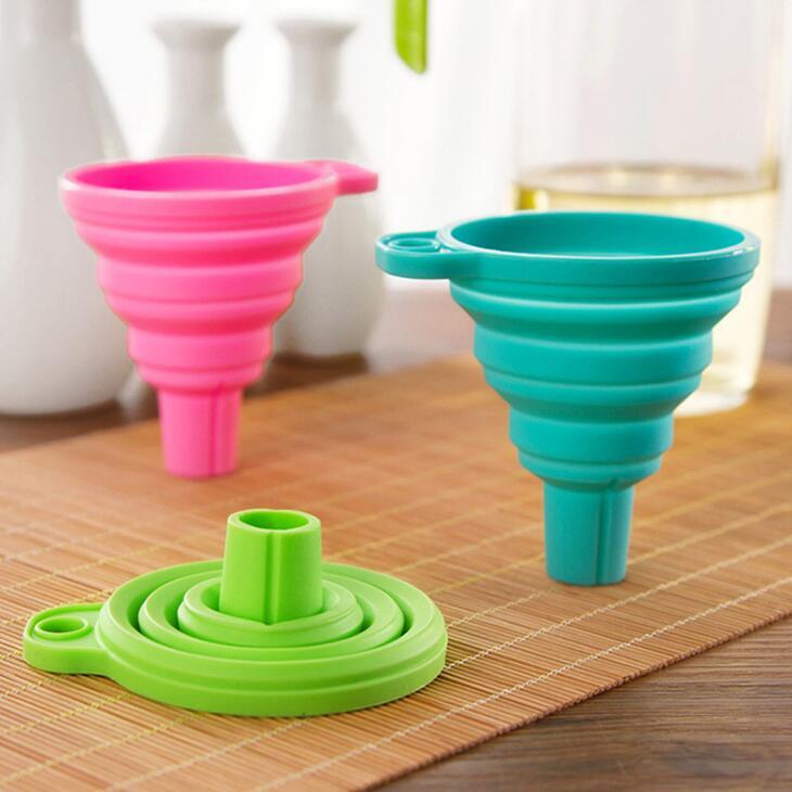 Pack of 2 Silicone Collapsible Funnel