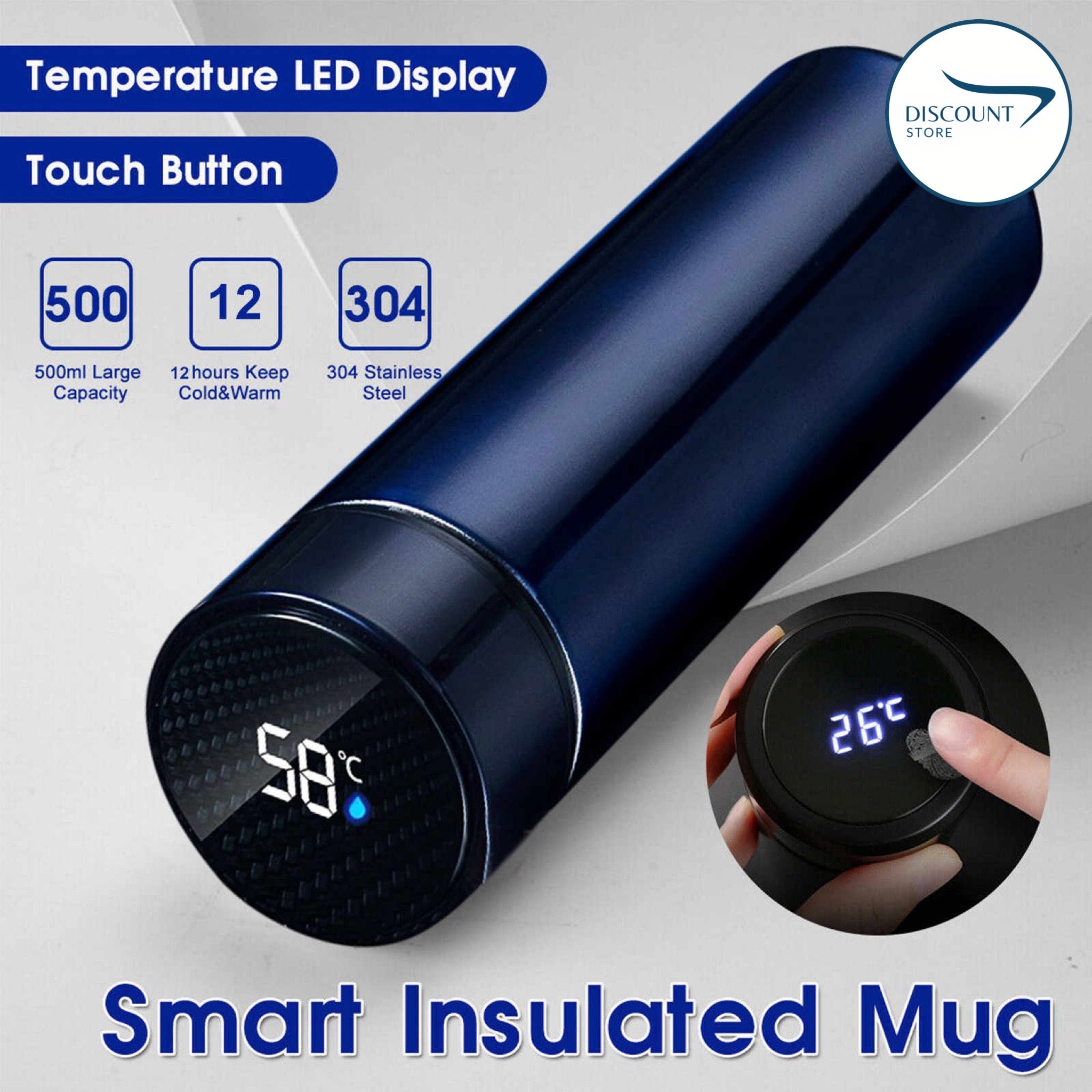 Display Flask Digital LED Display Hot & Cool Smart Bottle Flask – REHOME