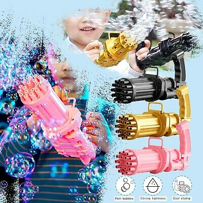 Electric Kids Bubble Gun - (WITH FREE SOAP LIQUID)