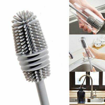 Long Silicon Kitchen Cleaner Bottle Brush